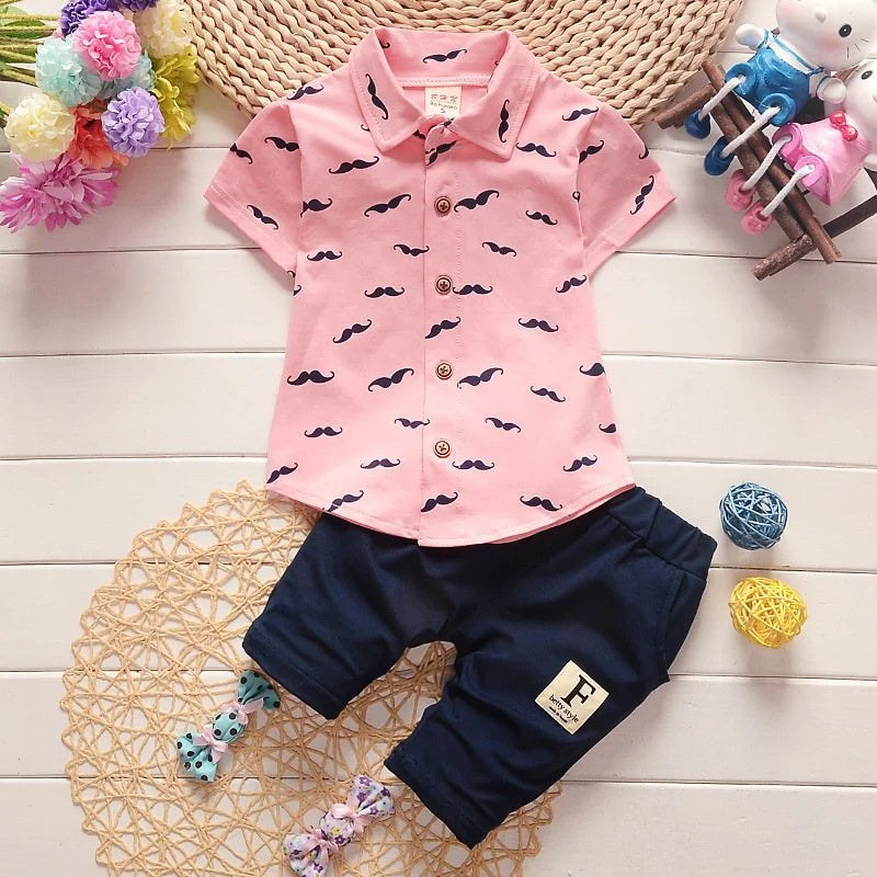 Boys' Printed Shirt & Shorts Set - Kindle Kids ABC