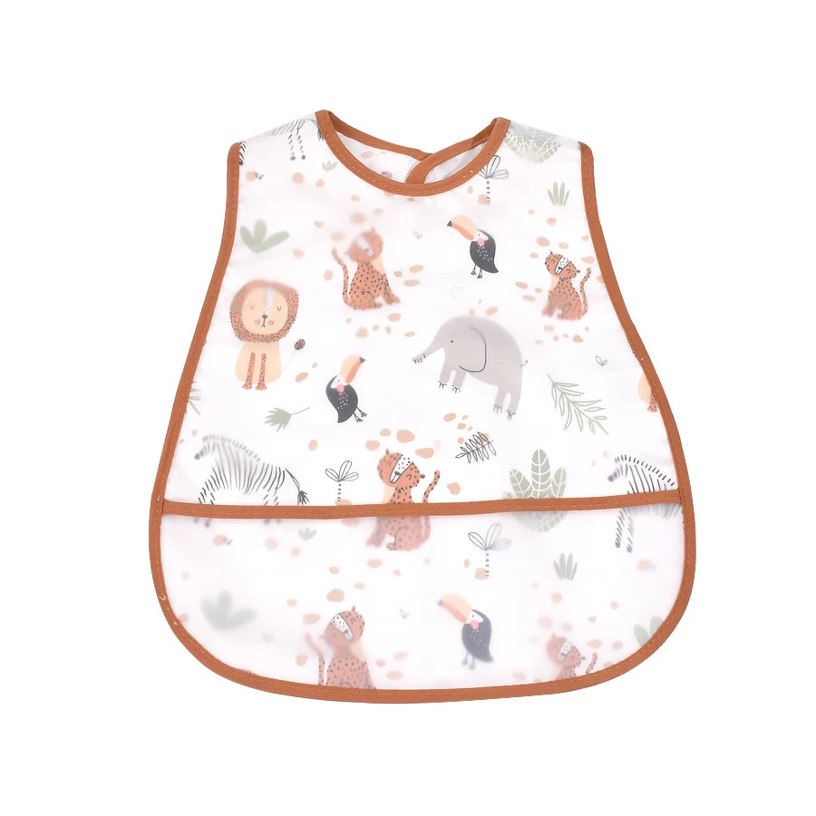 Waterproof Baby Feeding Bib EVA Pocket Bib Ages 6M-4Y - photo 18