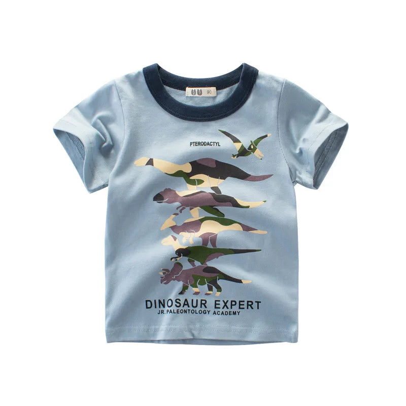Kids' Korean-Style Striped T-Shirt – Short-Sleeve Cotton Tee | 2–9Y - photo 5