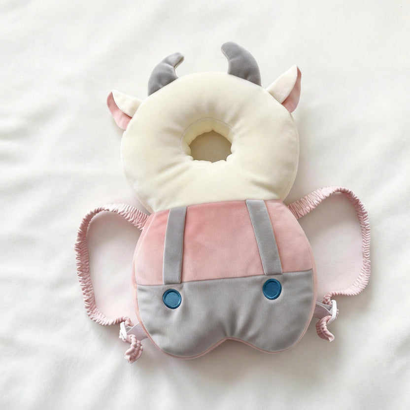 Baby Anti-Fall Head & Back Protector Pillow – Cute Animal Design