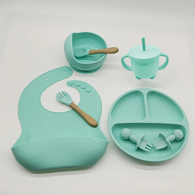 Baby Silicone Tableware Set — 6/8-Piece Weaning Feeding Kit - photo 8