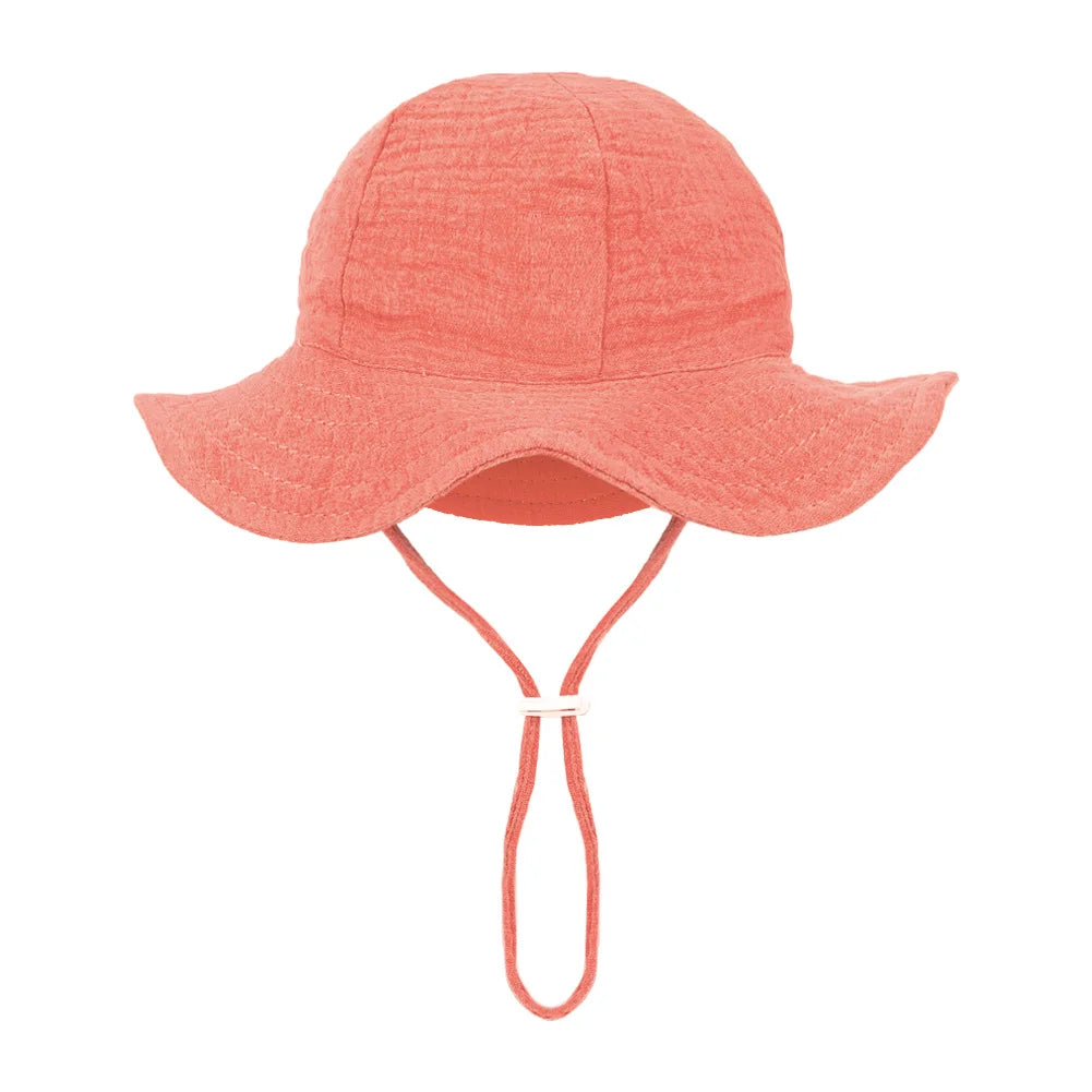 baby bucket sun hat floral and solid adjustable - photo 11