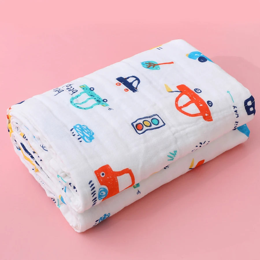 4-Layer Cotton Gauze Baby Washcloth Towel Set - Kindle Kids ABC - view 6