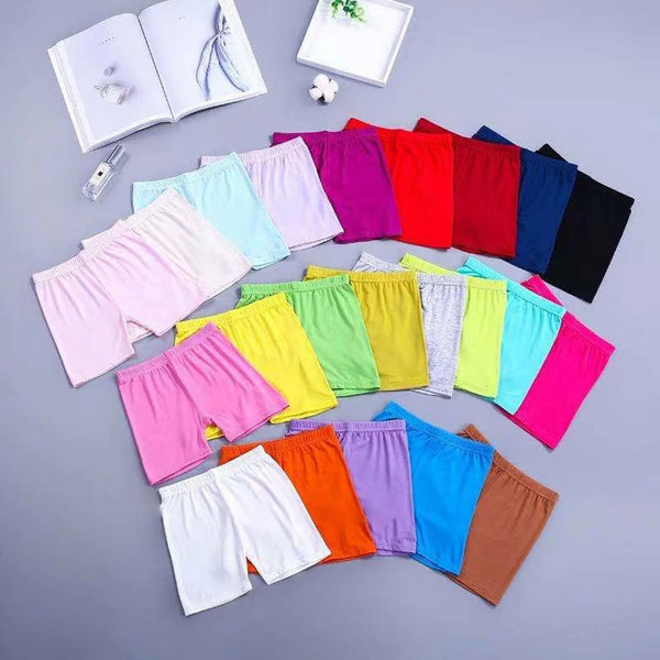Girls cotton safety shorts under skirt