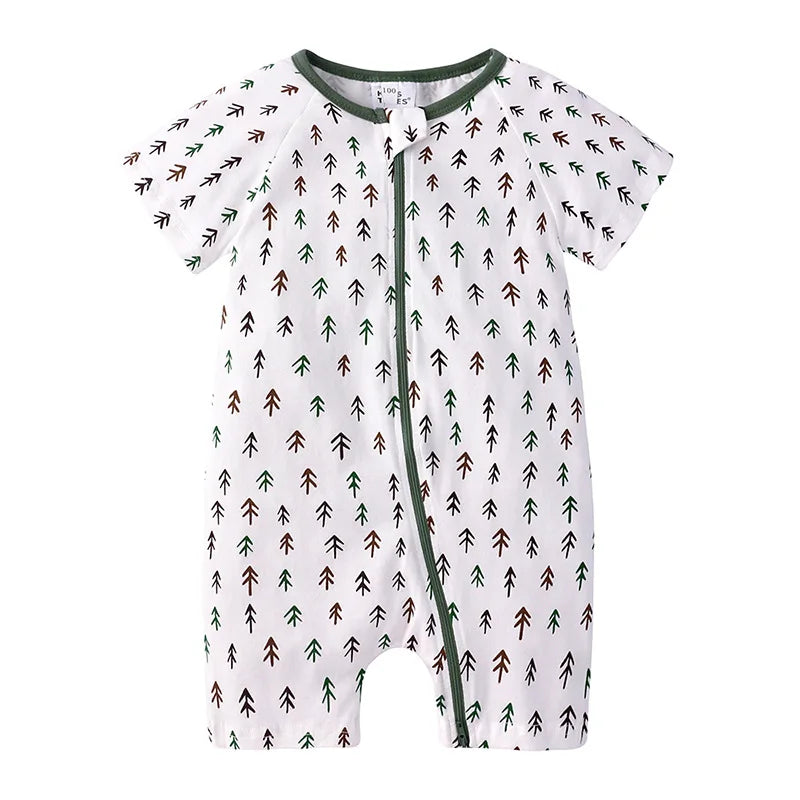 Baby Bamboo Cotton Short-Sleeve Romper - Kindle Kids ABC - view 6