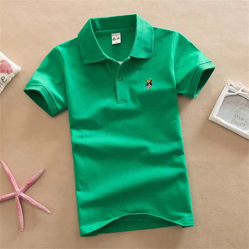 Boys Short Sleeve Polo T-Shirt 2-9Y - photo 15