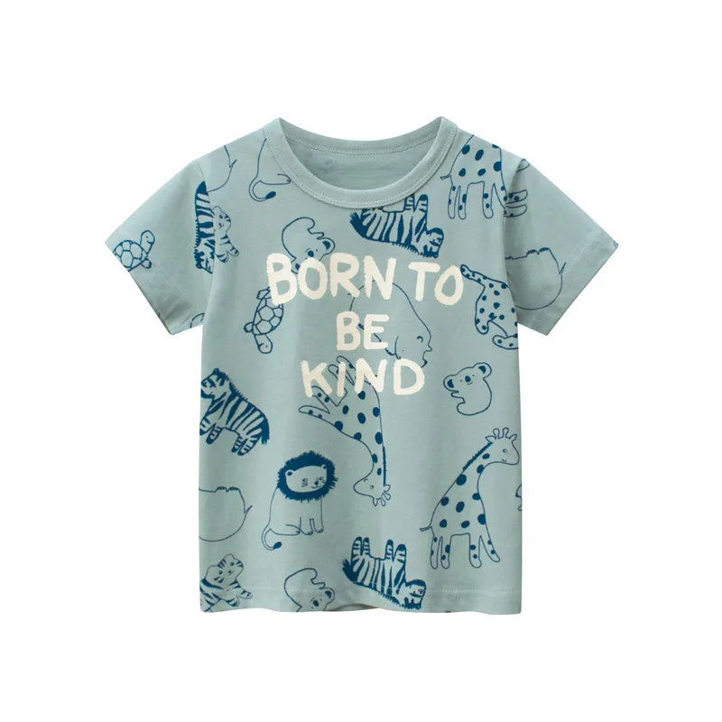 Kids' Korean-Style Striped T-Shirt – Short-Sleeve Cotton Tee | 2–9Y - photo 6