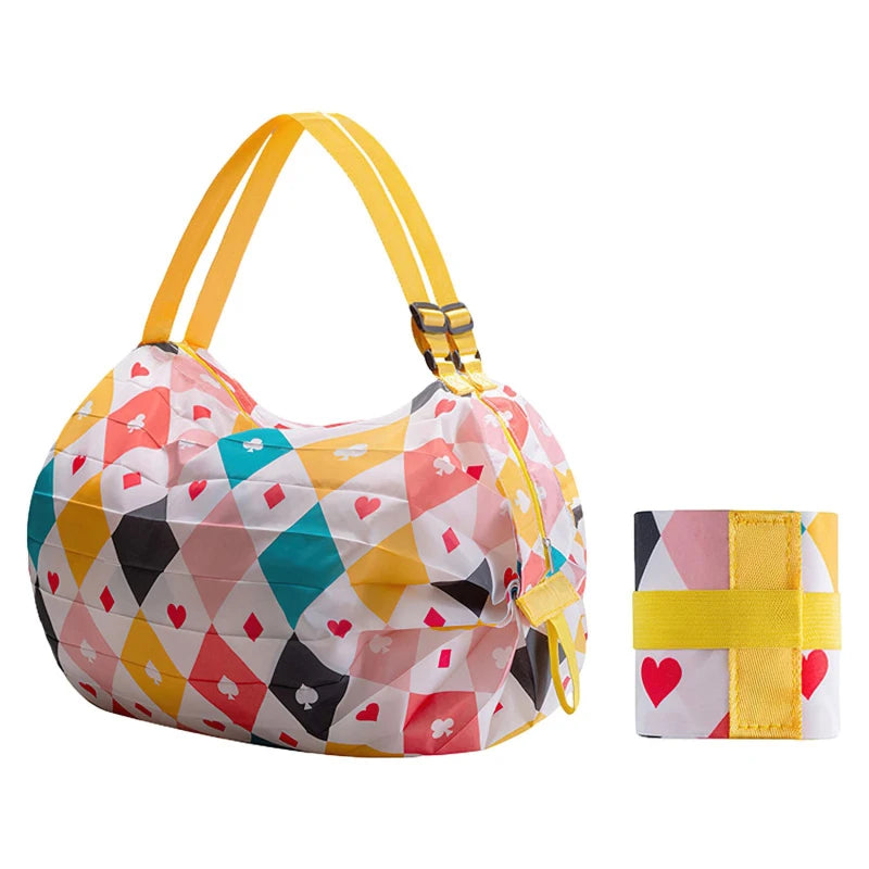 Foldable Waterproof Shopping Bag – Large Capacity 48-64L