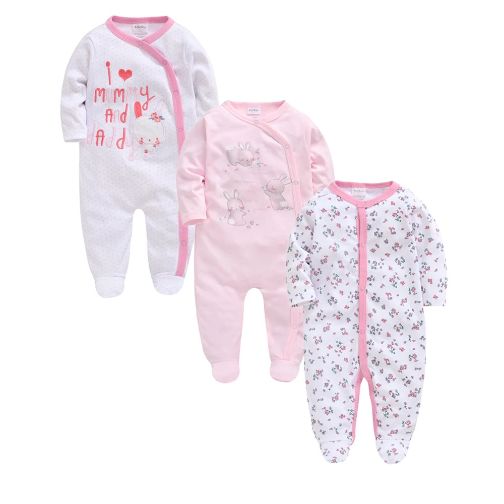 Cotton Baby Romper 3-Pack - Kindle Kids ABC