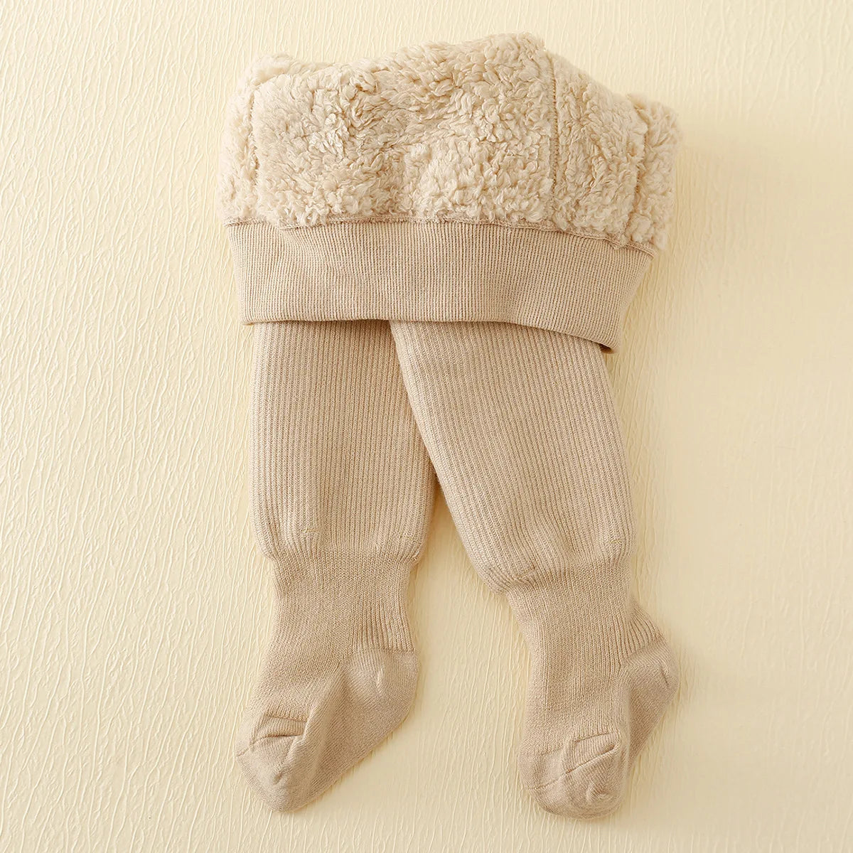 Baby Girl Fleece-Lined Leggings — Striped Warm Cotton Tights | 0–7Y