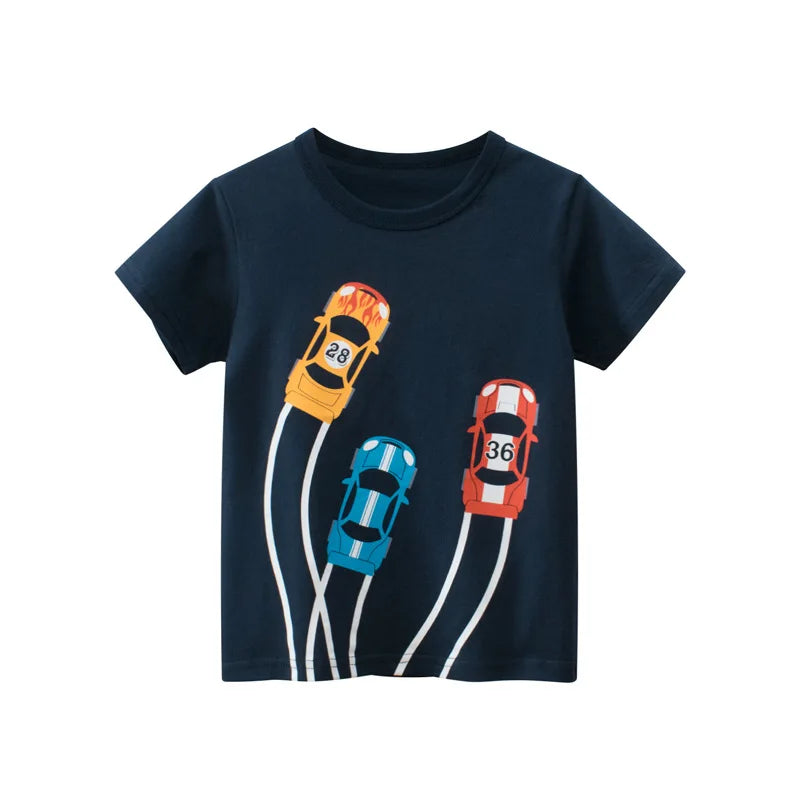 Kids Short-Sleeve T-Shirt – Cotton Cartoon Summer Tee - photo 11