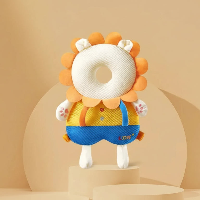 Baby Anti-Fall Head & Back Protector Pillow – Cute Animal Design