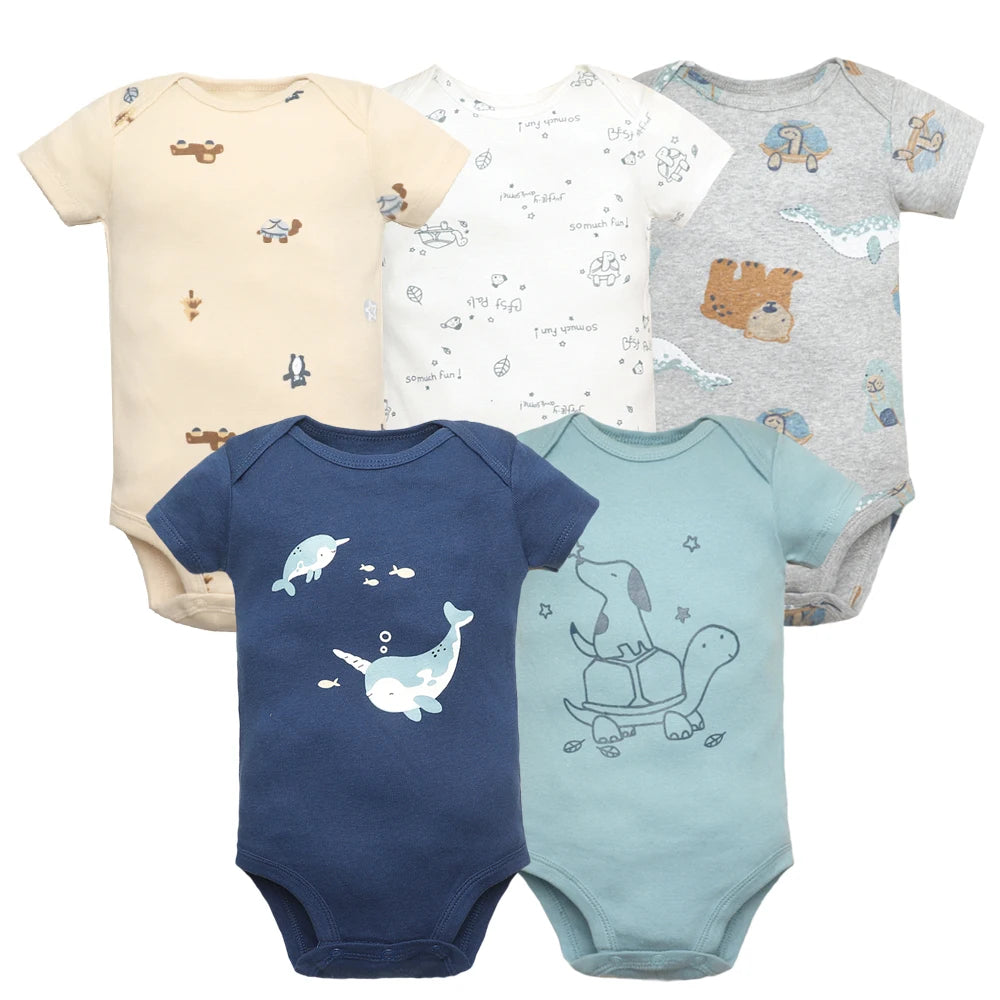 Baby 5-Pack Cotton Bodysuits - Kindle Kids ABC - view 10