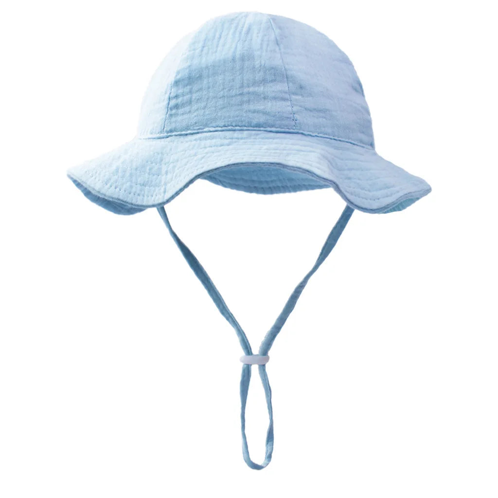 Baby Cotton Bucket Sun Hat - Breathable Fisherman Hat - photo 17
