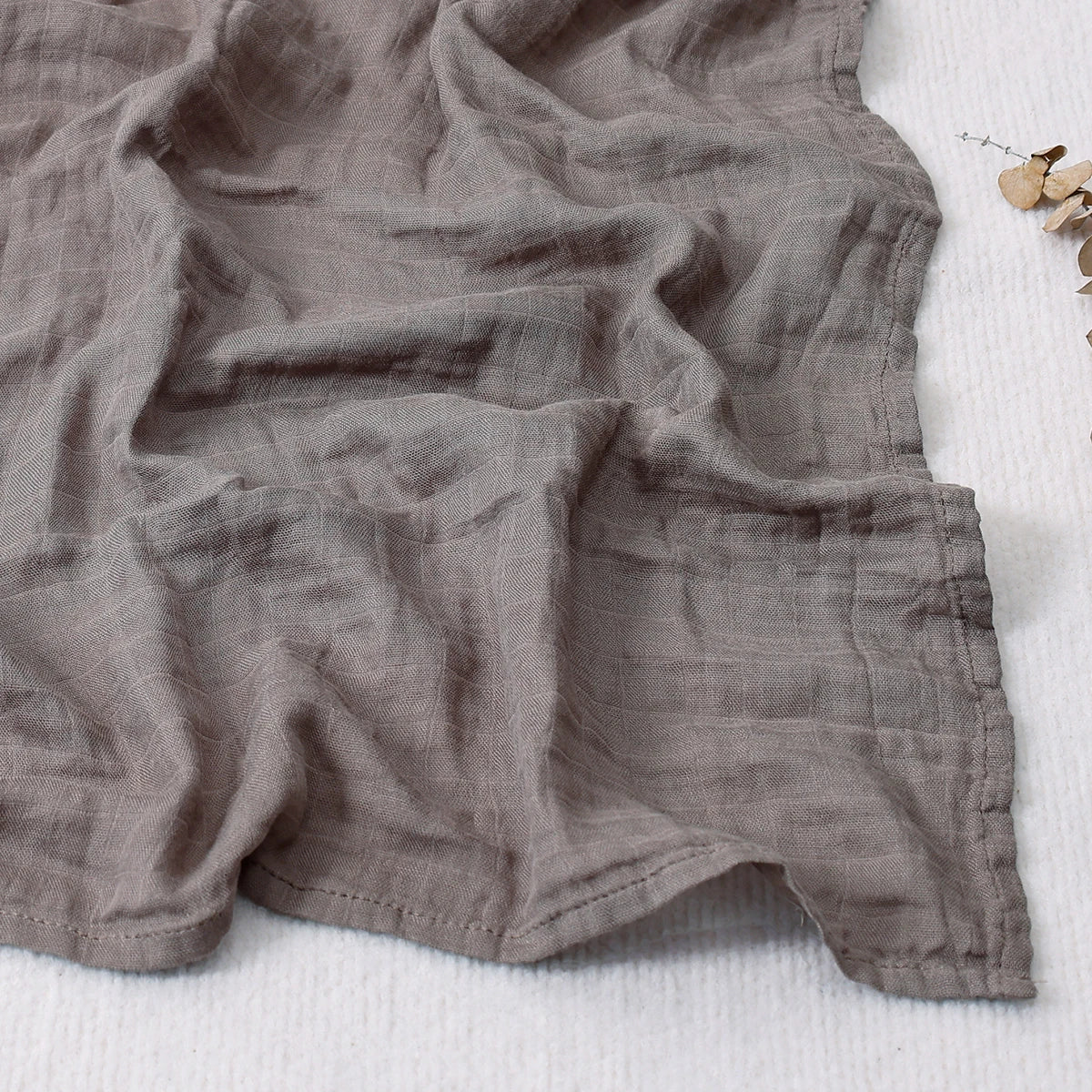 Solid Bamboo Cotton Muslin Baby Swaddle - Kindle Kids ABC - view 14
