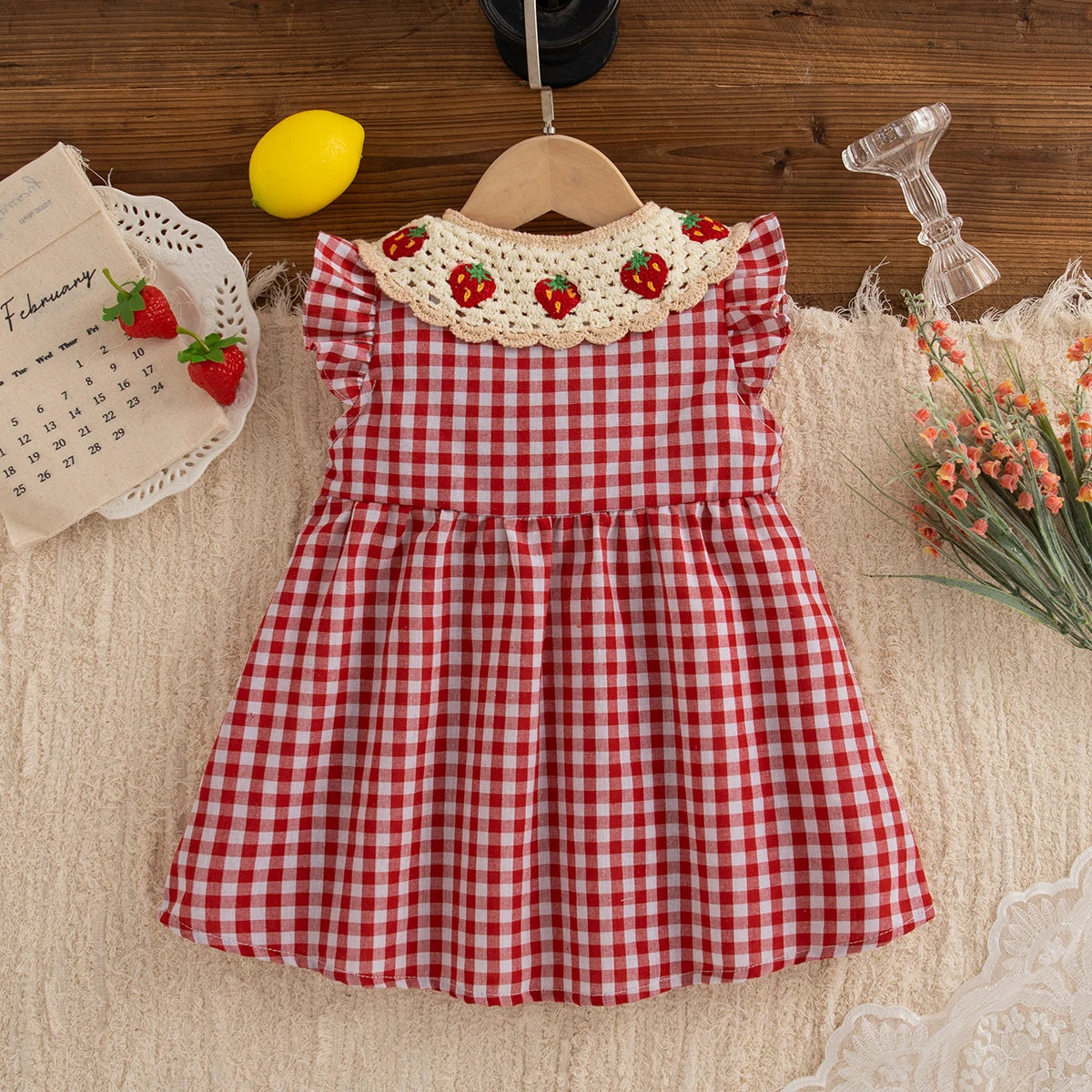 Baby Girl Gingham Dress - Kindle Kids ABC - view 2