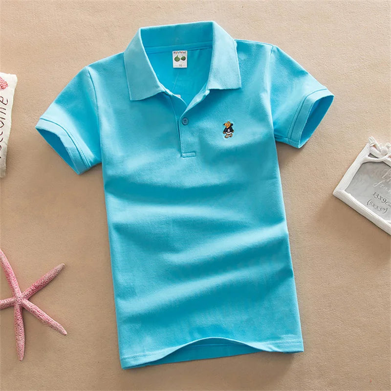Boys Short Sleeve Polo T-Shirt 2-9Y - photo 10