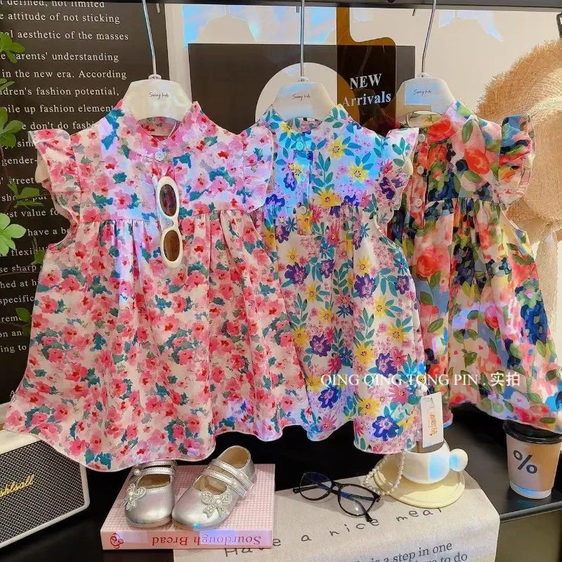Girls' Beach Dress A-Line - Kindle Kids ABC