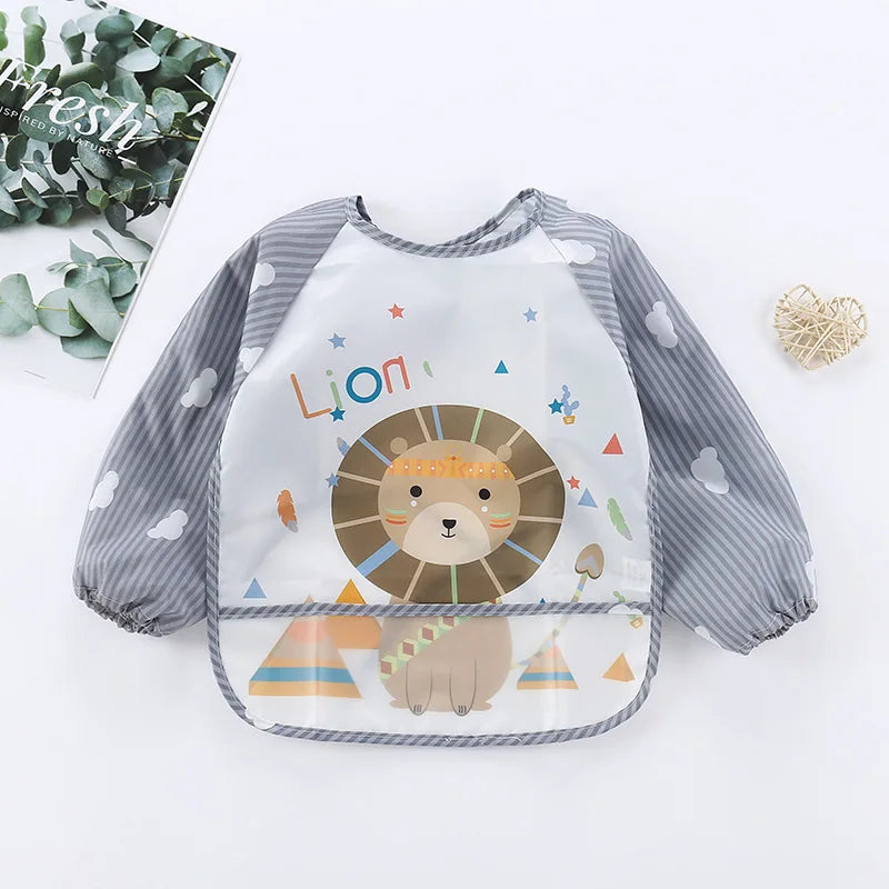 Long Sleeve Waterproof Baby Bib – EVA Feeding Smock | 0–3Y - photo 21