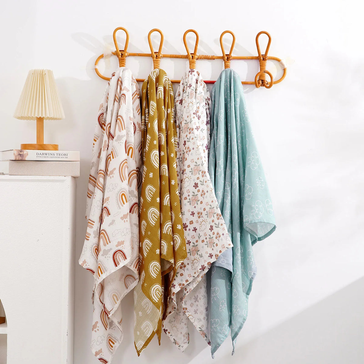 Cotton Muslin Baby Swaddle & Bath Towel Set - Kindle Kids ABC