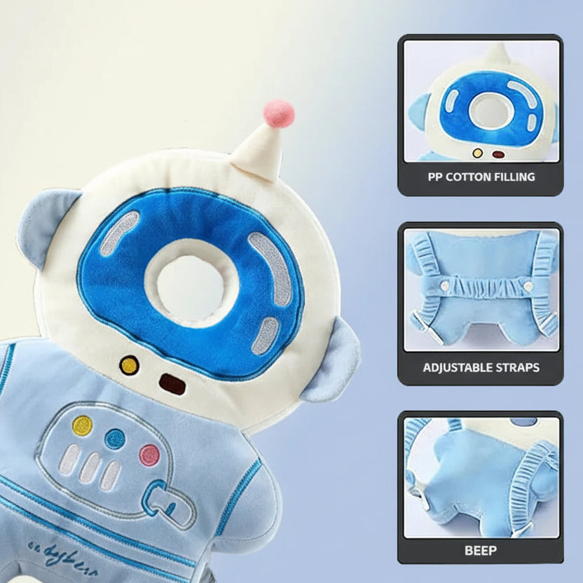 Baby Anti-Fall Head & Back Protector Pillow – Cute Animal Design