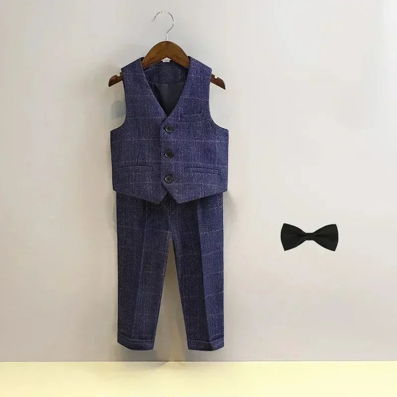 Boys Plaid Blazer Set 2-12Y — Birthday Wedding Performance Formal - photo 8