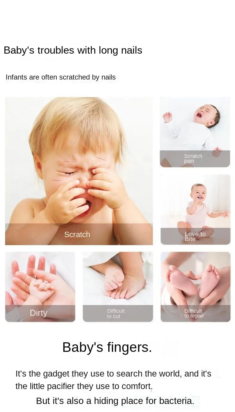 Electric Baby Nail Trimmer – Safe & Quiet Nail File for Newborns & Toddlers