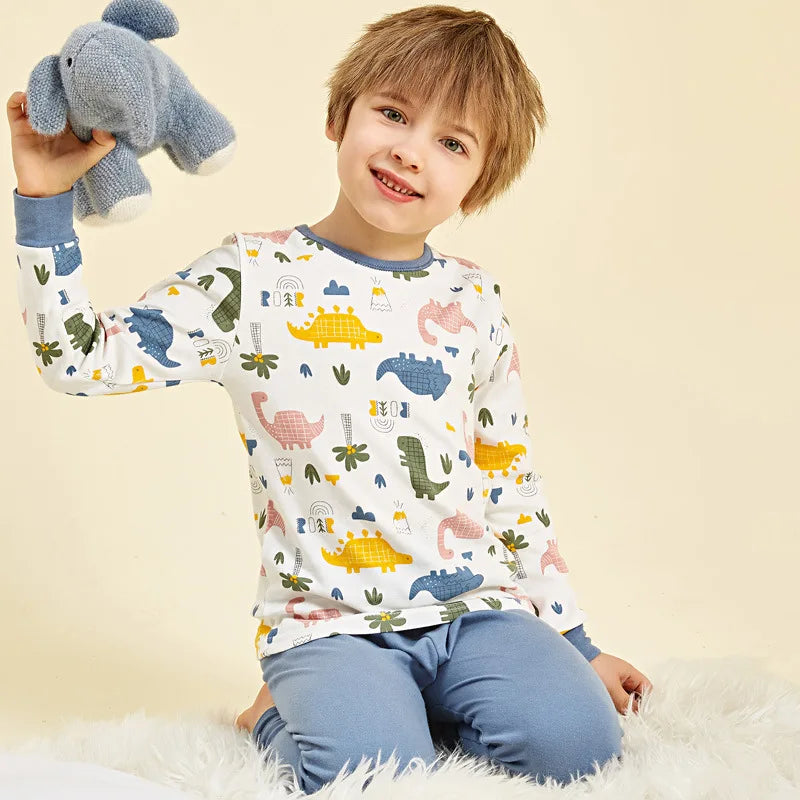 Kids Cotton Long-Sleeve Pajama Set 2-14Y - photo 4