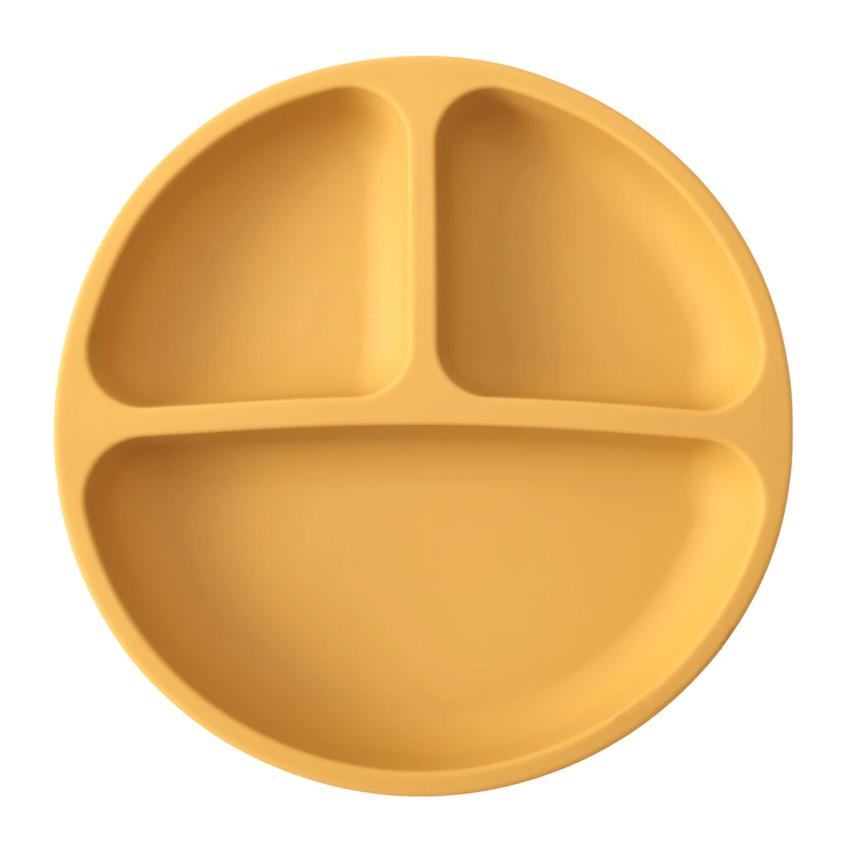 Baby silicone suction plate spill-proof divided feeding dish