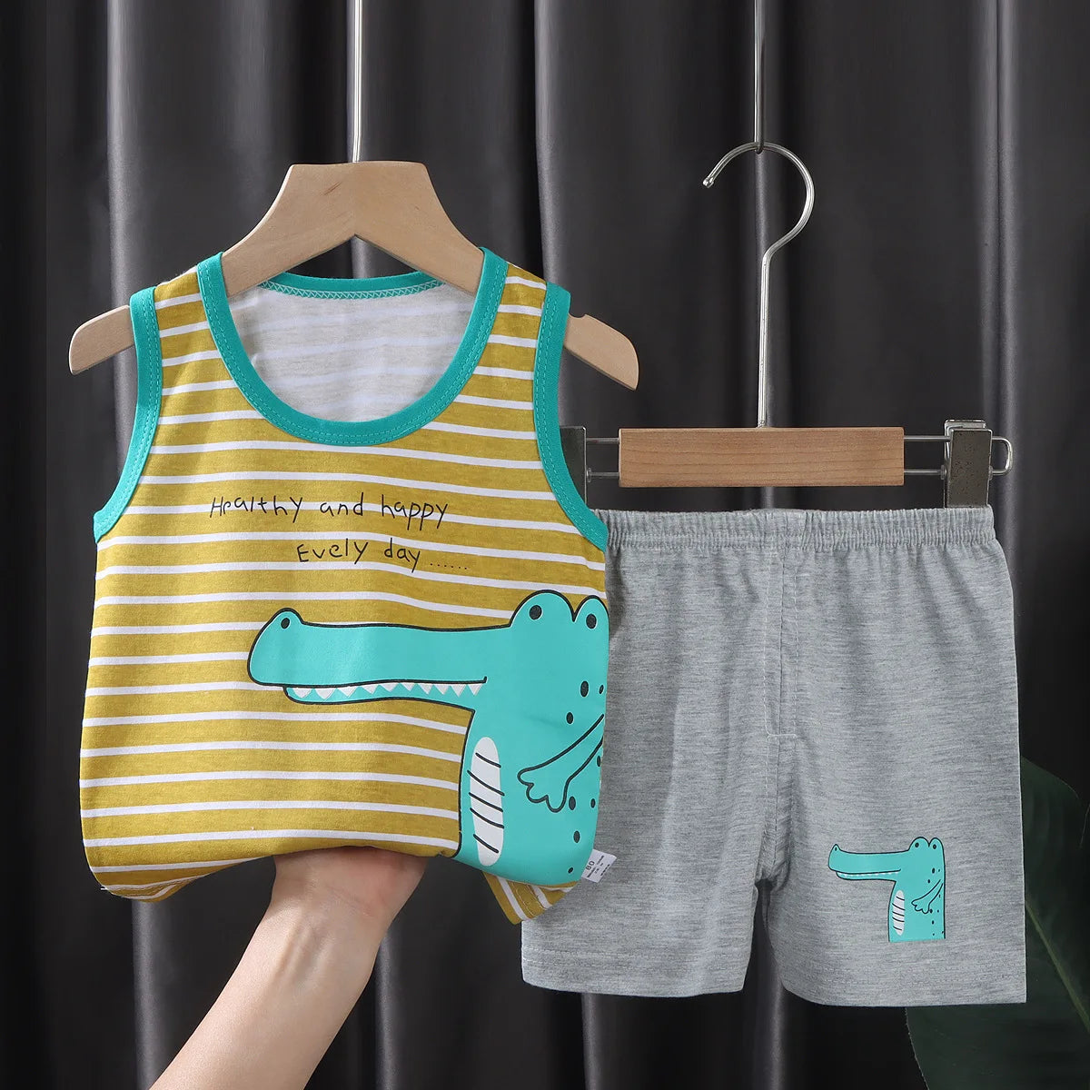 Cotton Baby Vest & Shorts Set - Kindle Kids ABC - view 14