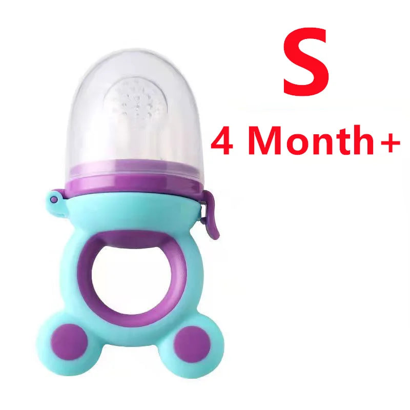 Baby Fruit Food Feeder & Silicone Teether Pacifier