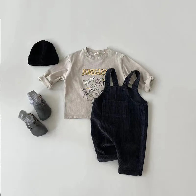 Corduroy Cotton Baby Overalls - Kindle Kids ABC - view 4