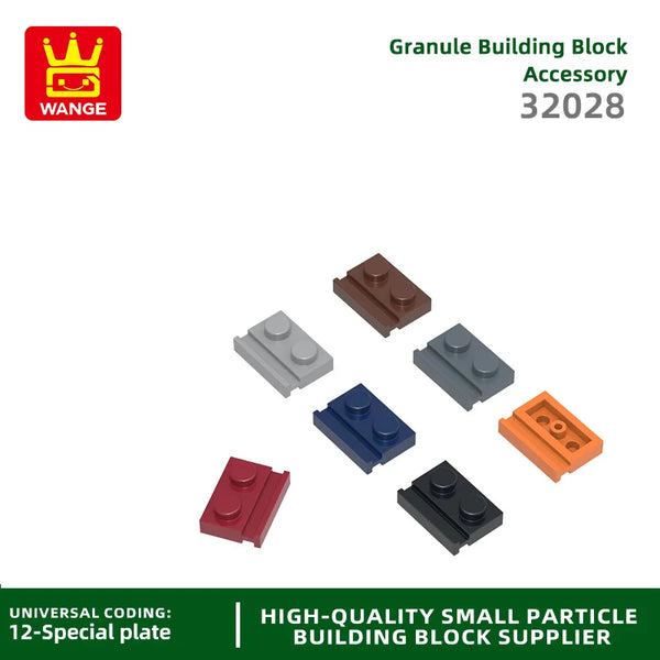 224-piece building block plate set MOC slide bricks for kids creative builds