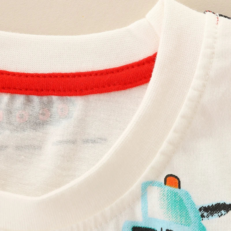 Kids Cartoon Excavator Cotton T-Shirt - photo 4