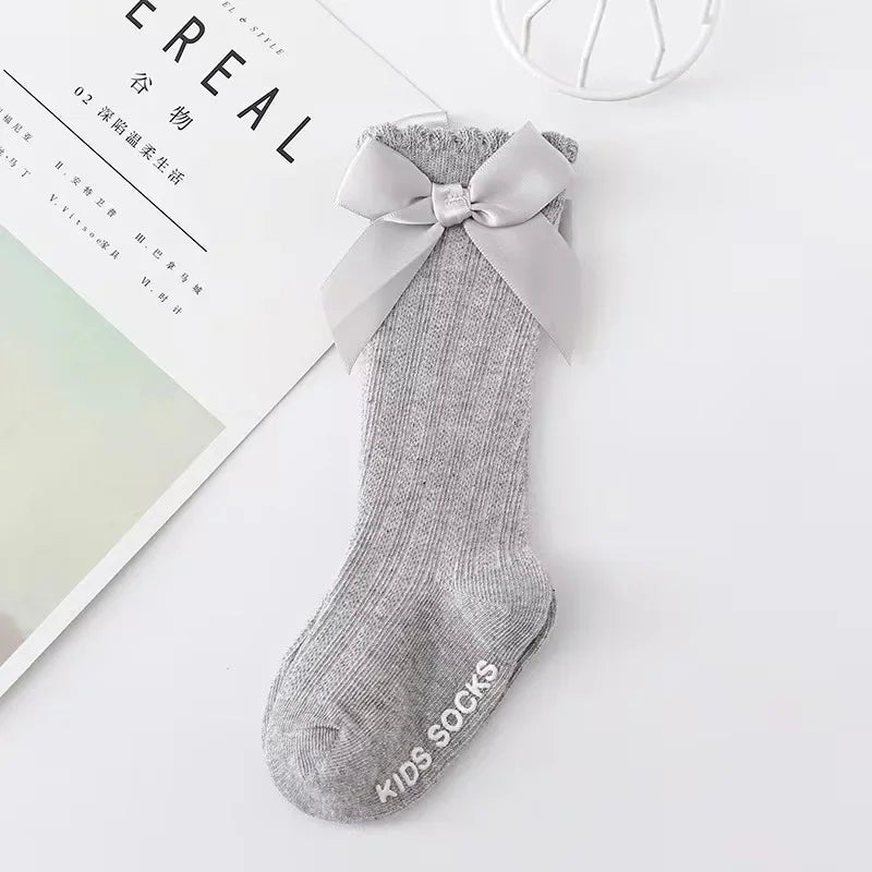Red Bow Knee-High Baby Socks - Kindle Kids ABC - view 5