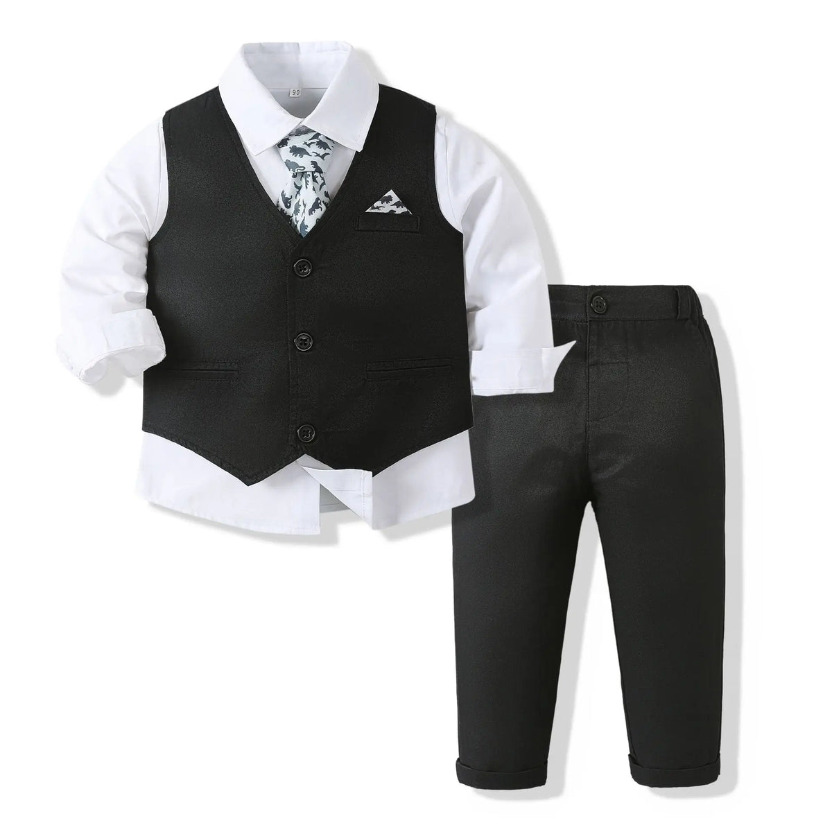 Boys' Ring Bearer Tuxedo Vest Set - Kindle Kids ABC - view 16