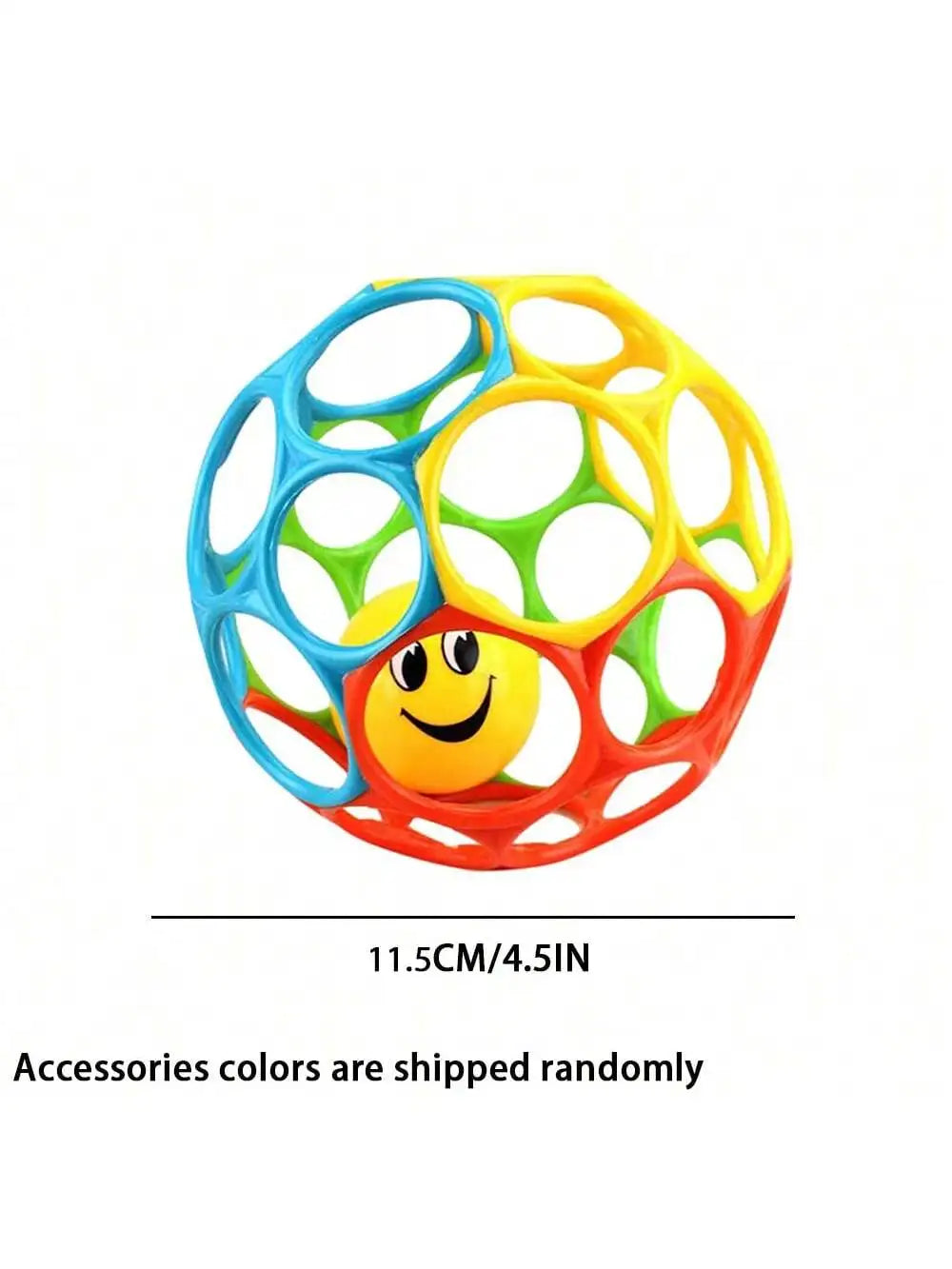 Soft Baby Grasping Ball with Bell - Sensory Rattle Toy - photo 14