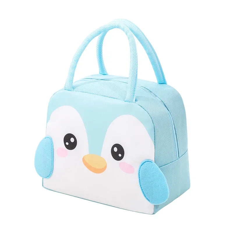 Kids' Insulated Lunch Bag – Waterproof Oxford Cloth with Cartoon Design