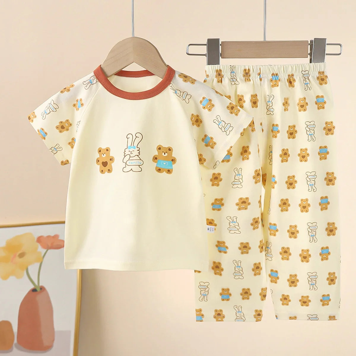 Kids' Cotton Short-Sleeve Pyjama Set - Kindle Kids ABC - view 4