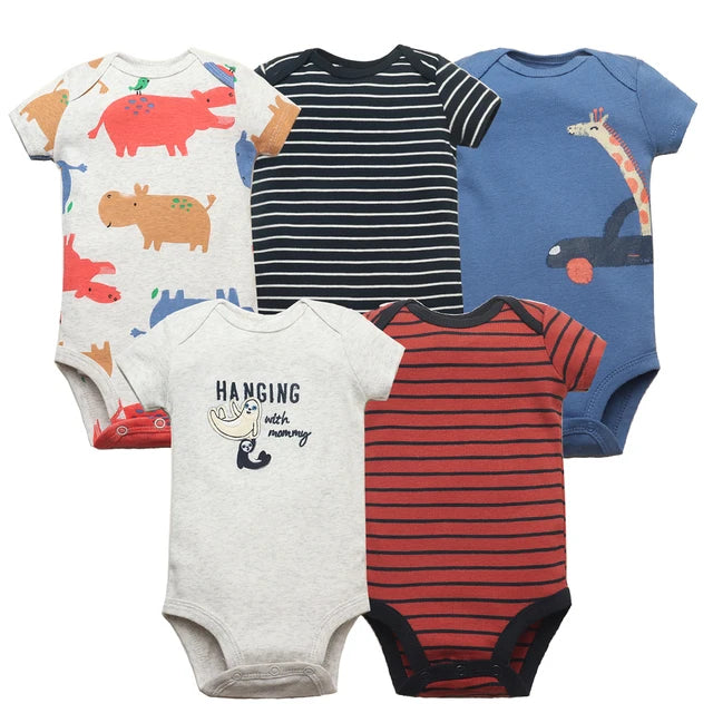 Baby 5-Pack Cotton Bodysuits - Kindle Kids ABC - view 9