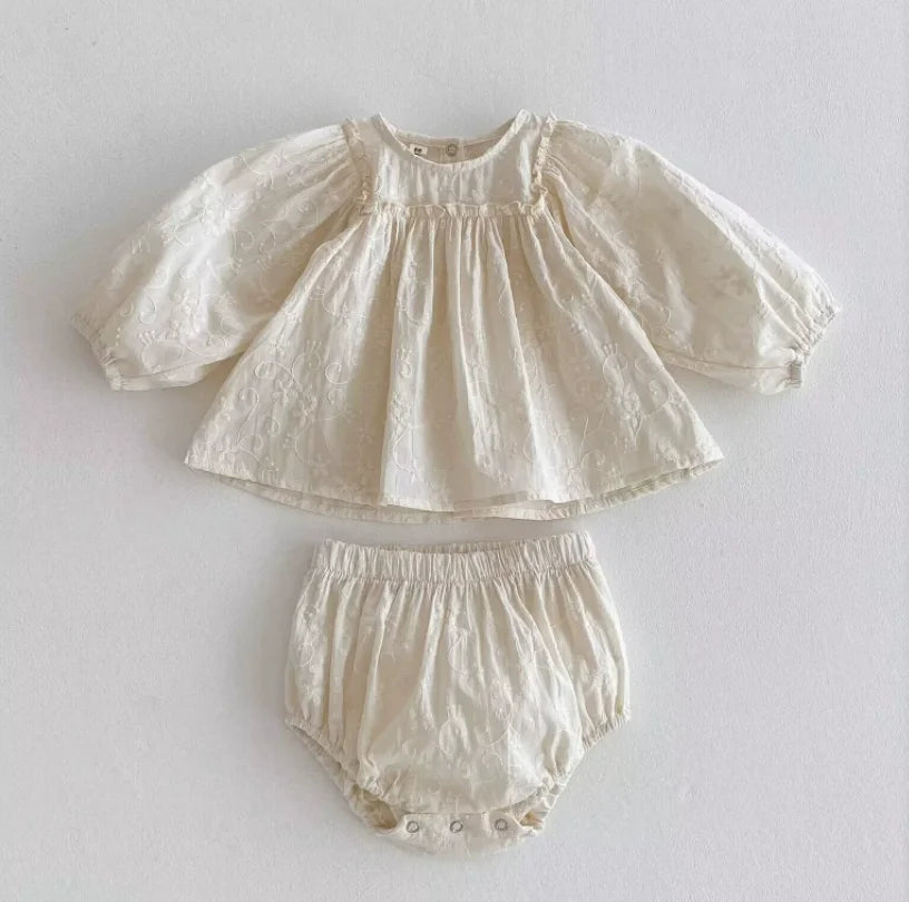 Vintage Lace Cotton Baby Set - Kindle Kids ABC - view 11