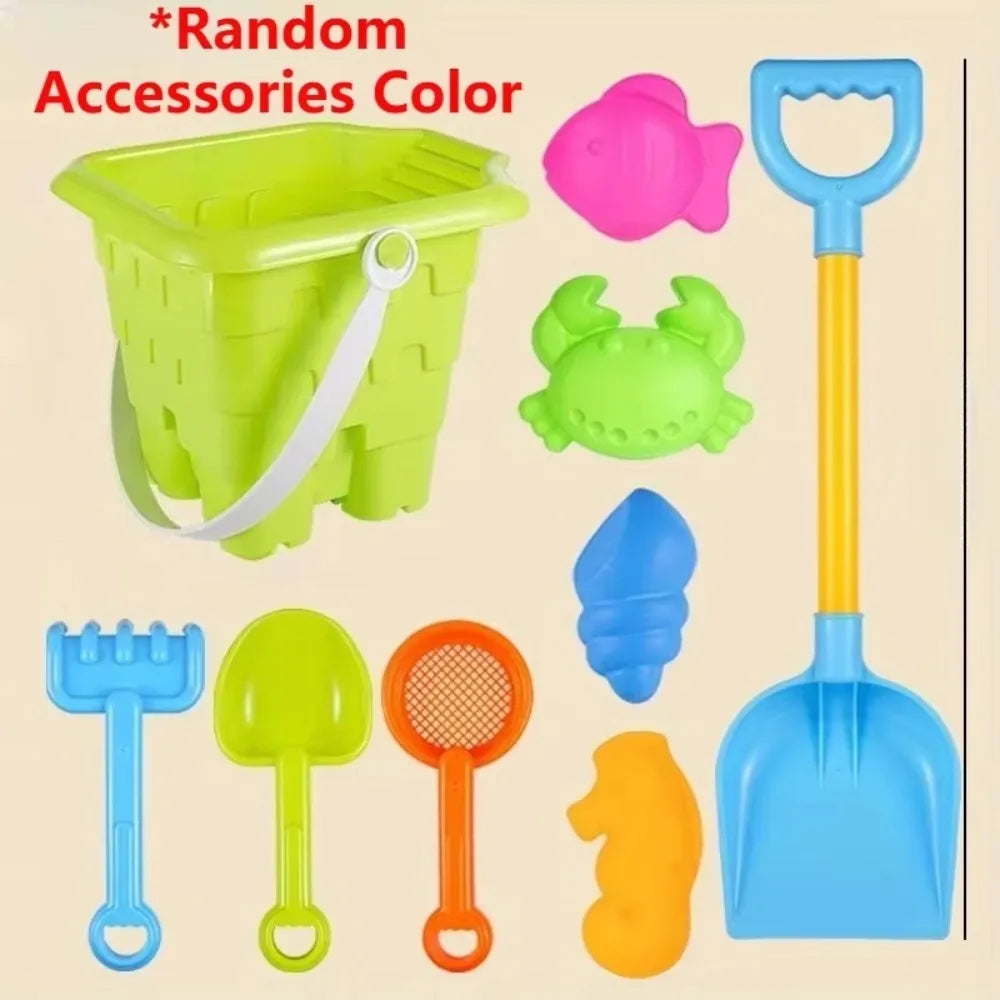 Green castle beach sand toy set