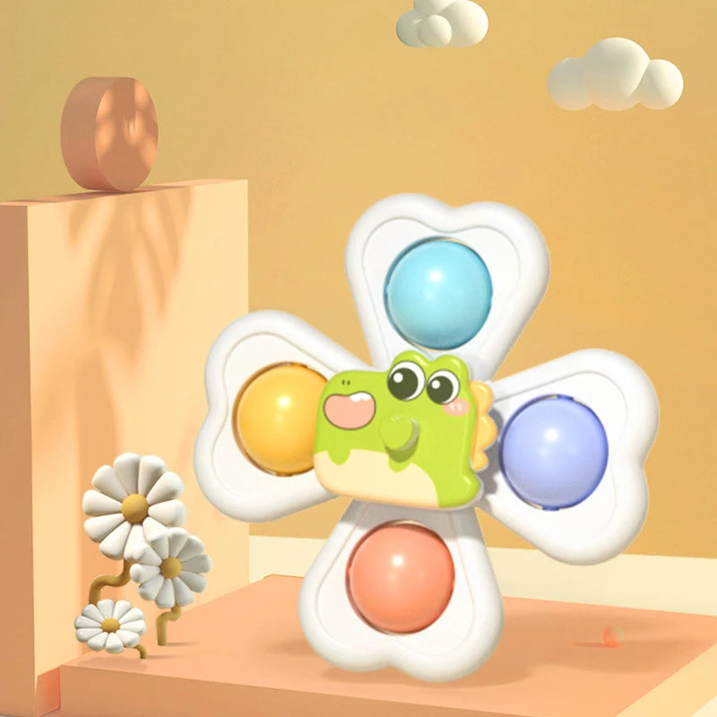 3-in-1 Spinning Suction Cup Toy - Sensory Play for Babies - photo 3
