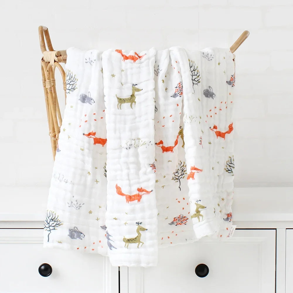 6-Layer Bamboo Cotton Baby Receiving Blanket - Kindle Kids ABC - view 9