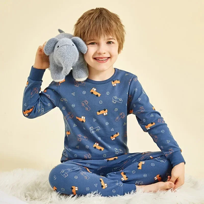 Kids Cotton Long-Sleeve Pajama Set 2-14Y - photo 1