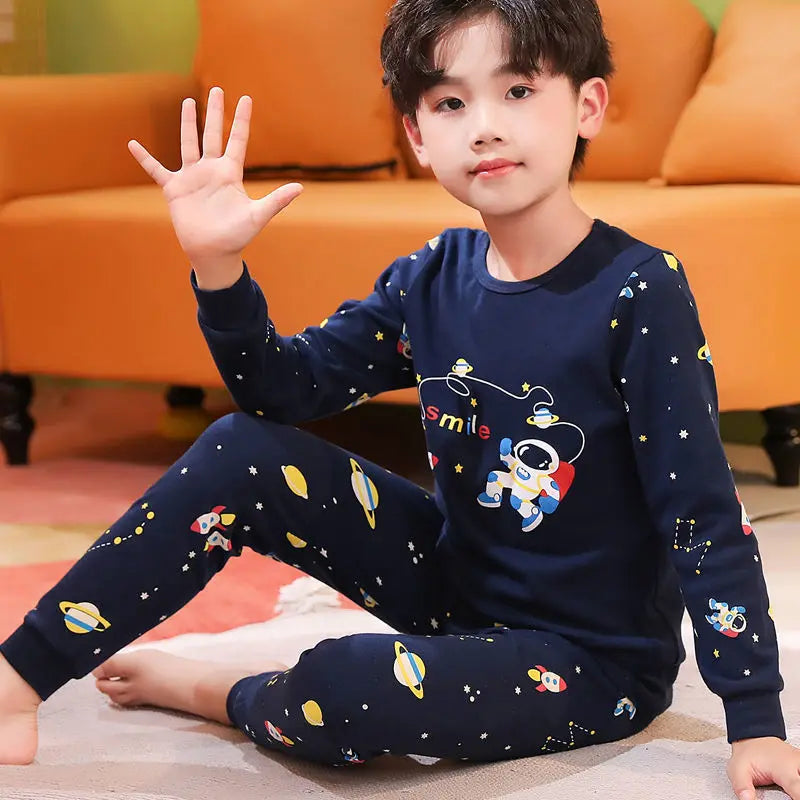 Kids Cotton Long-Sleeve Pajama Set 2-14Y - photo 19
