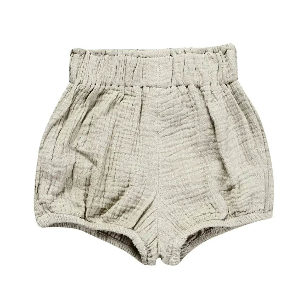 Baby Cotton-Linen PP Shorts Loose Comfy Summer - photo 13