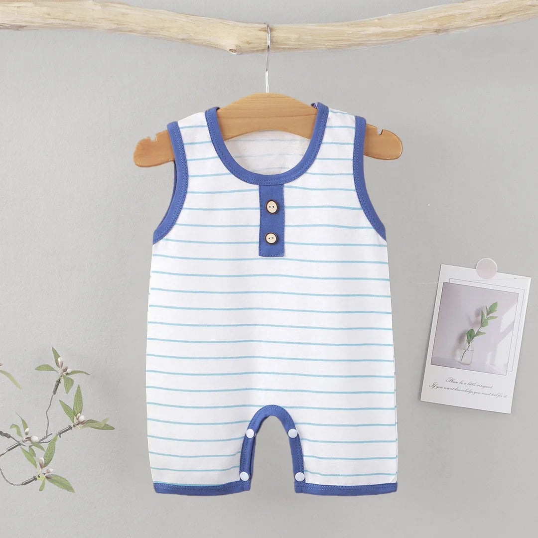 Striped Cotton Baby Romper - Kindle Kids ABC - view 6