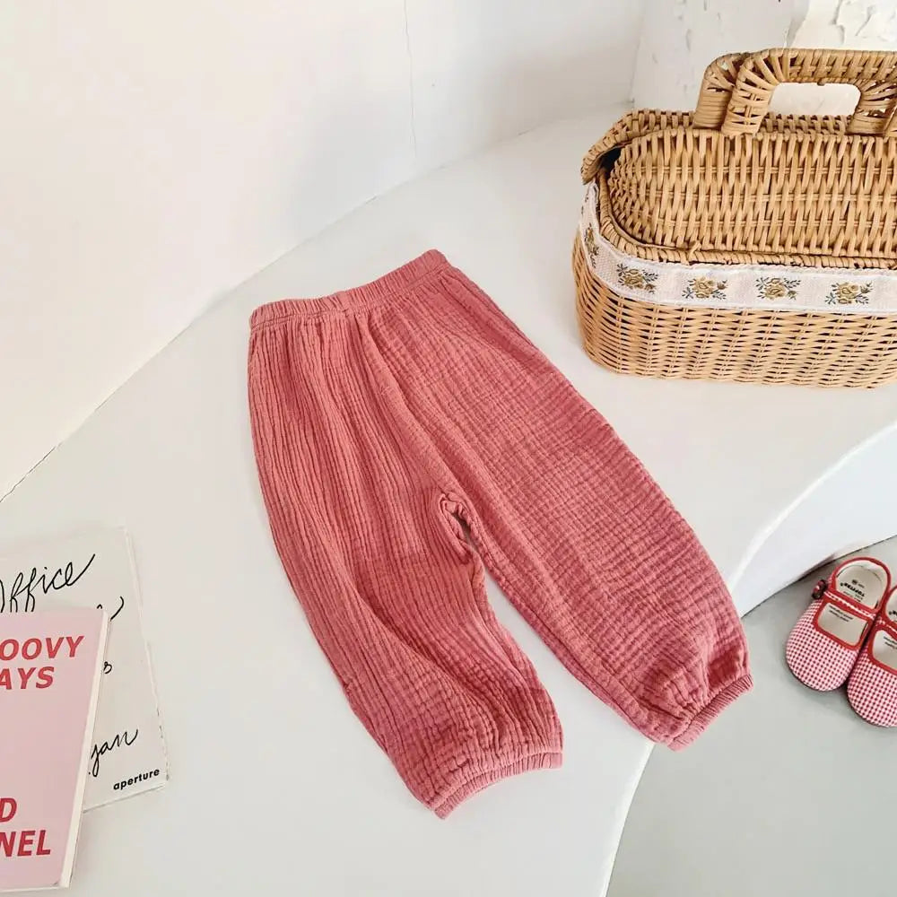 Kids Cotton Loose Trousers Mosquito Resistant - photo 7