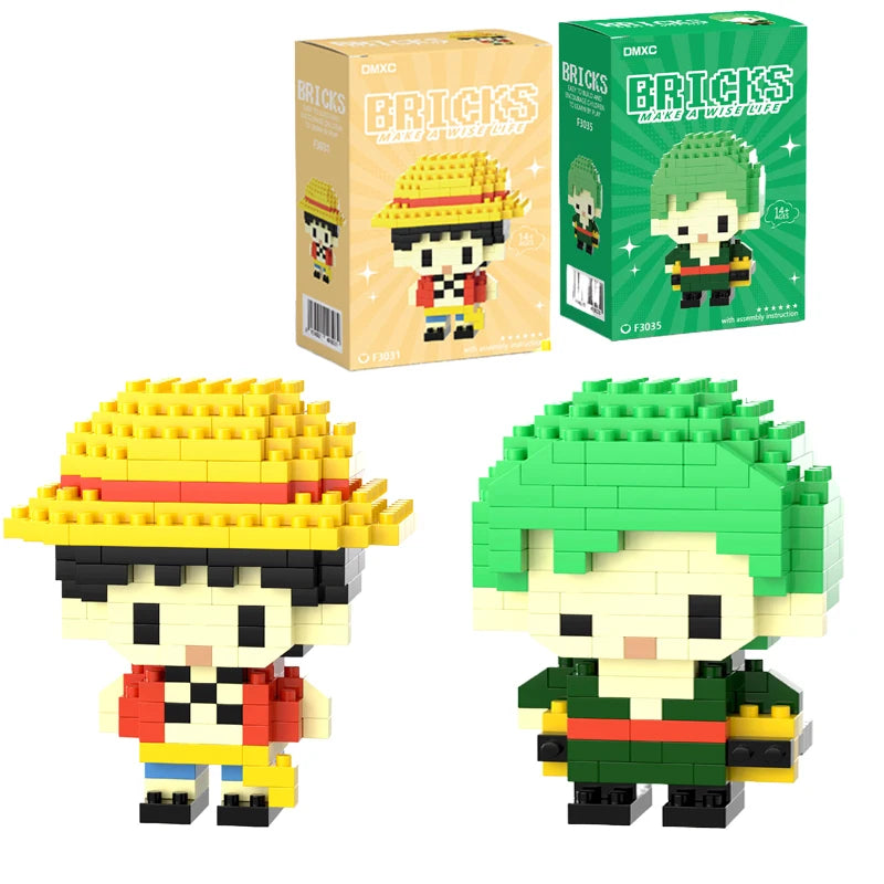 Mini brick building block pirate crew figures - collectible toy for kids